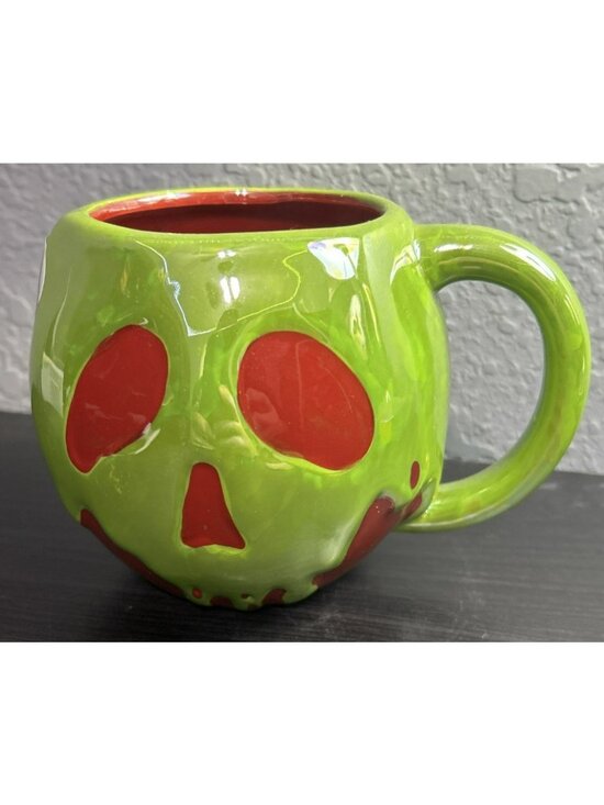 Hand Painted By Artisans Other - Hand-Painted Poison Apple-Inspired Mug Snow White Evil Queen Halloween Décor